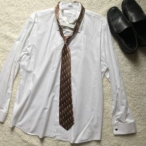 White Mens Dress Shirt